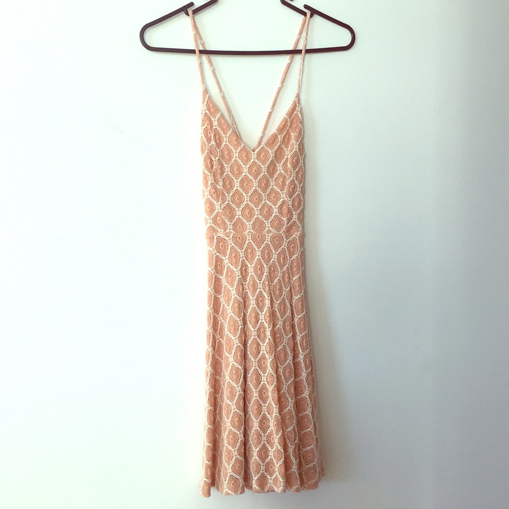 Urban Outfitters knit blush mini dress